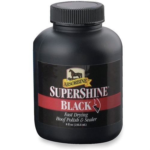 Absorbine SUPERSHINE HOOF POLISH  BLACK OR CLEAR