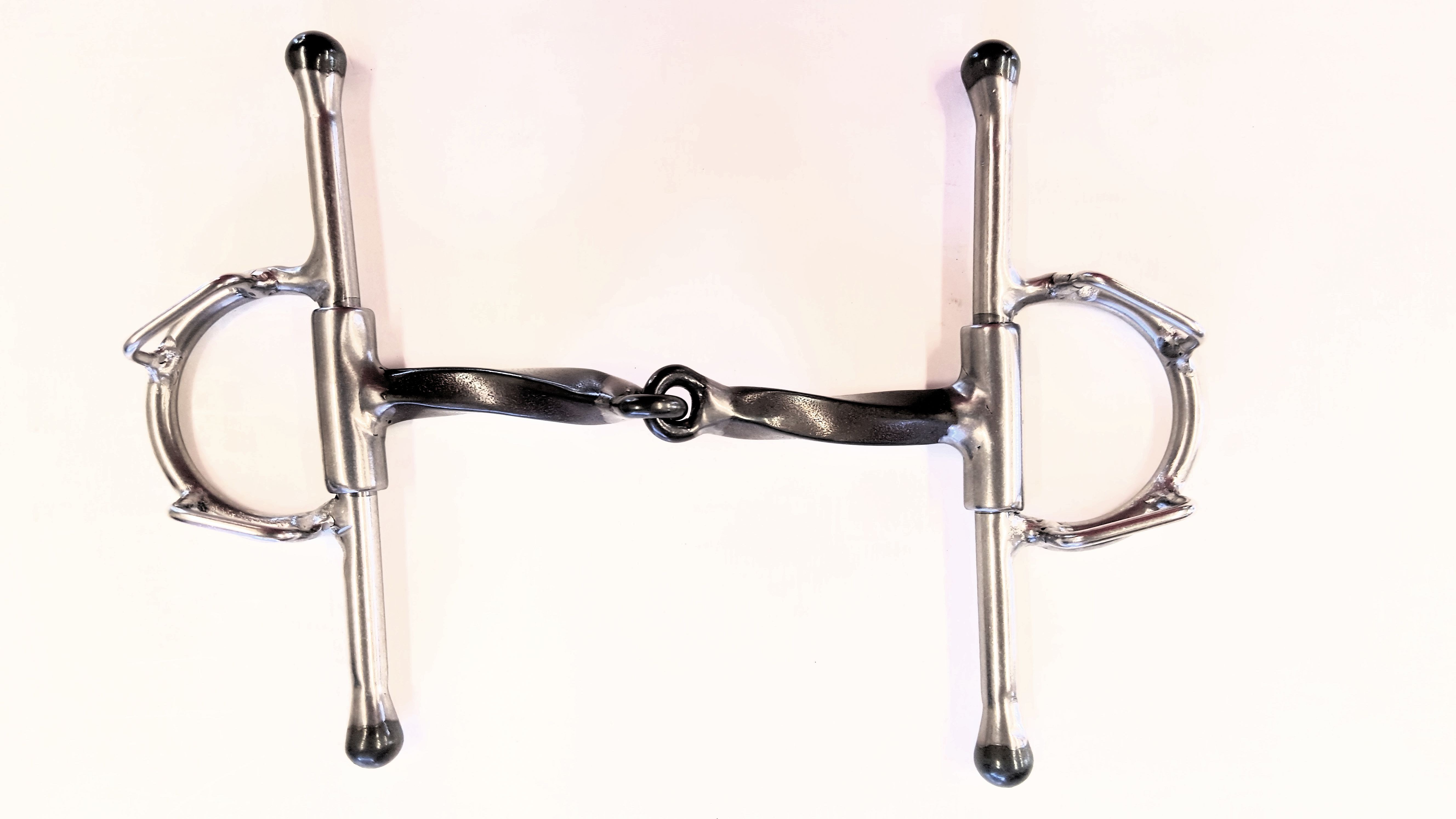 3/8" TWISTED BAR SNAFFLE WITH CLIPS