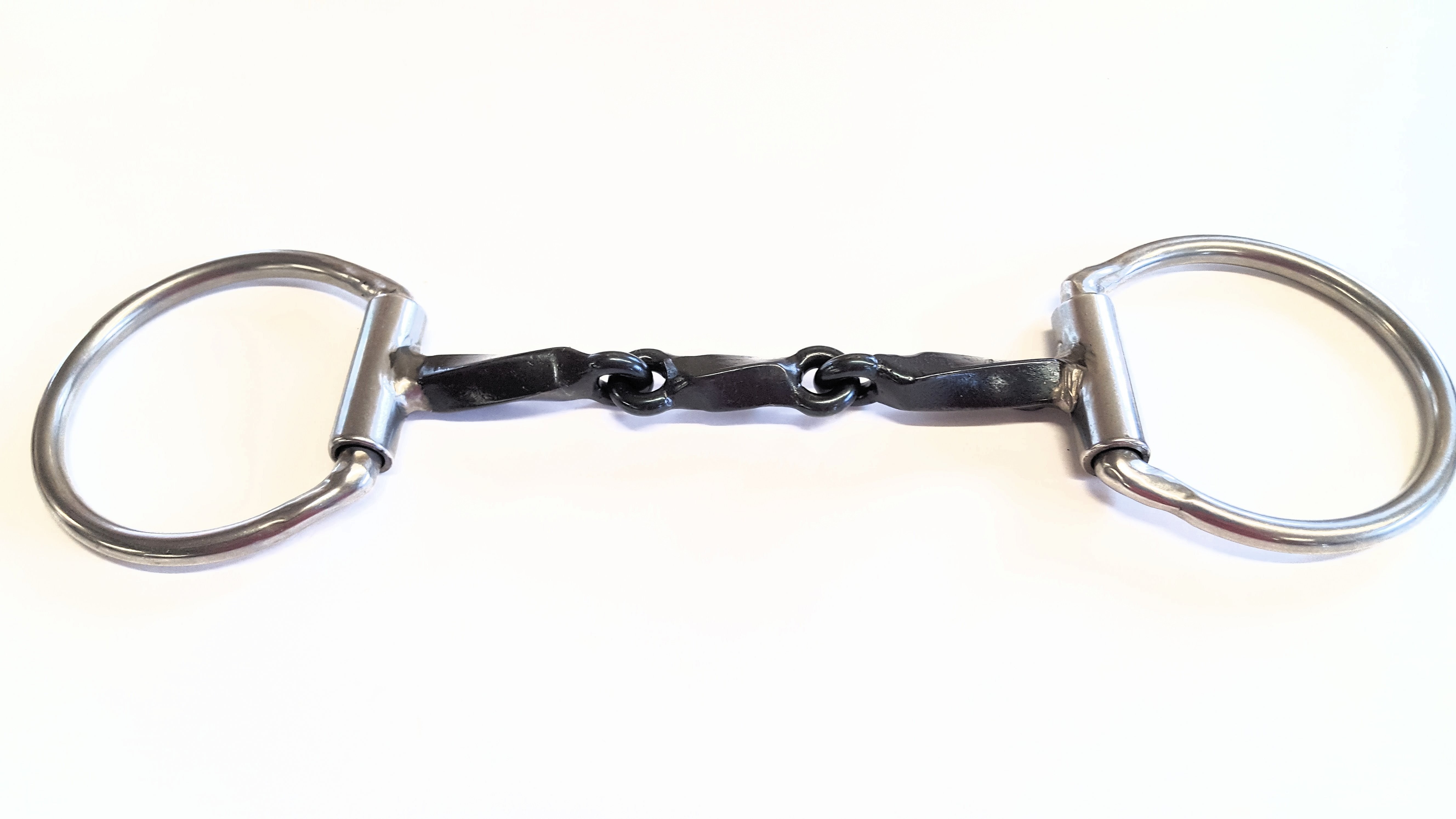 3/8" TWISTED BAR SNAFFLE WITH TWISTED BAR MIDDLE