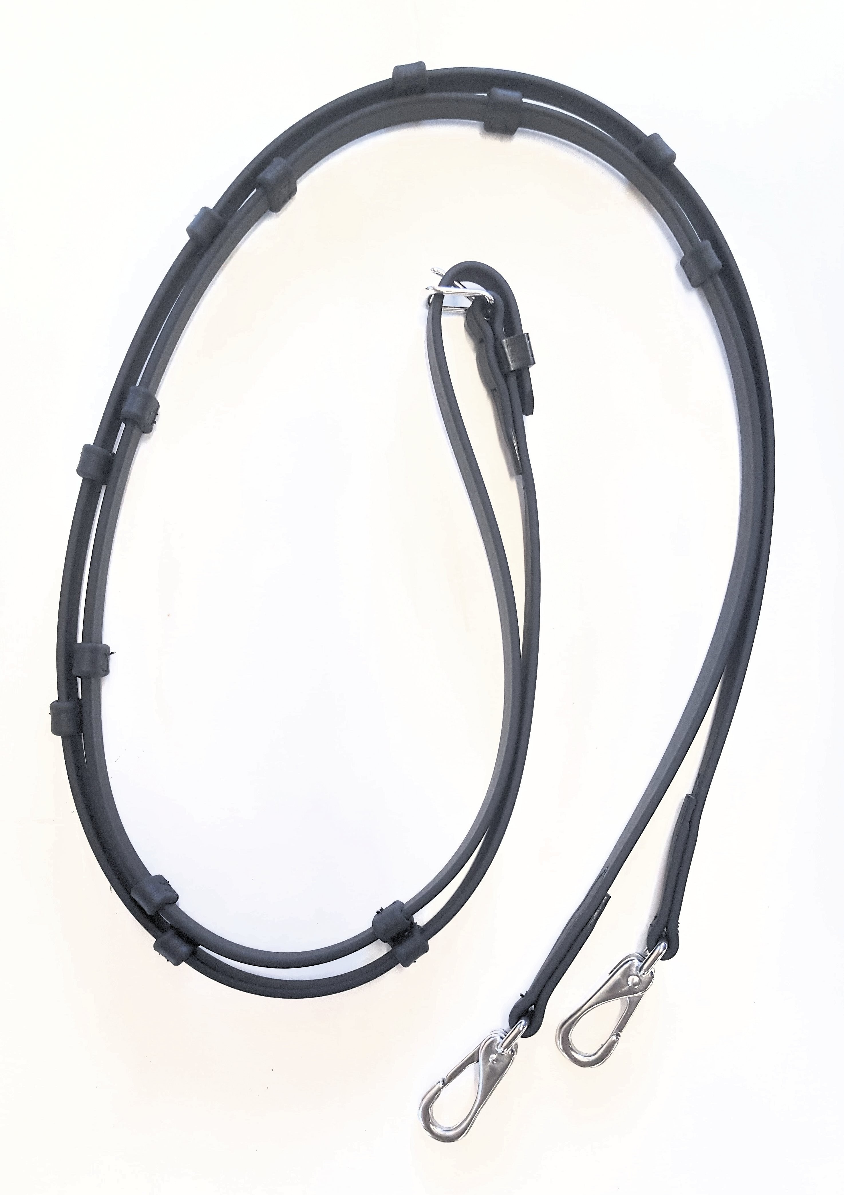 Beta Smooth English Reins with Knobs.  With Buckles or Snaps