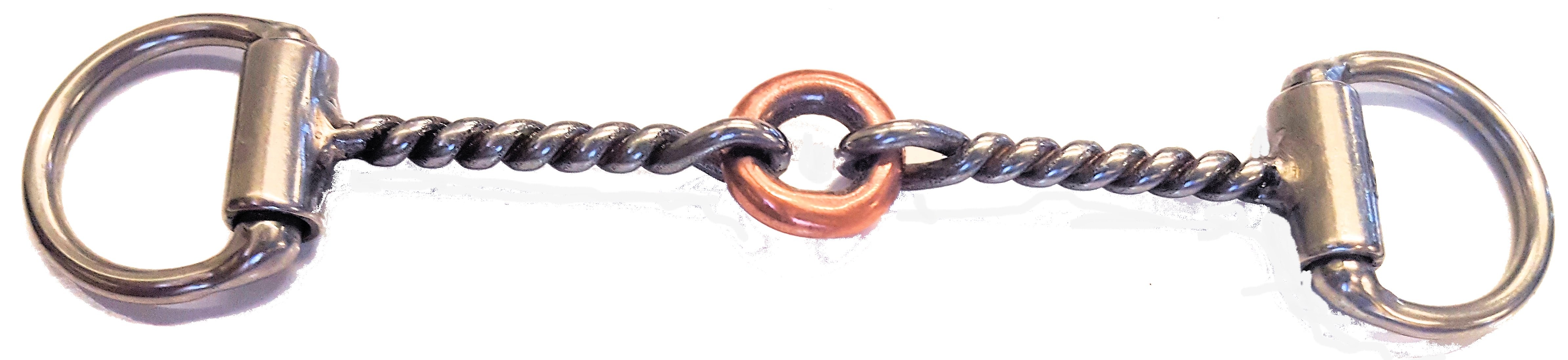 1/4" Twisted Wire with Copper Ring in Center