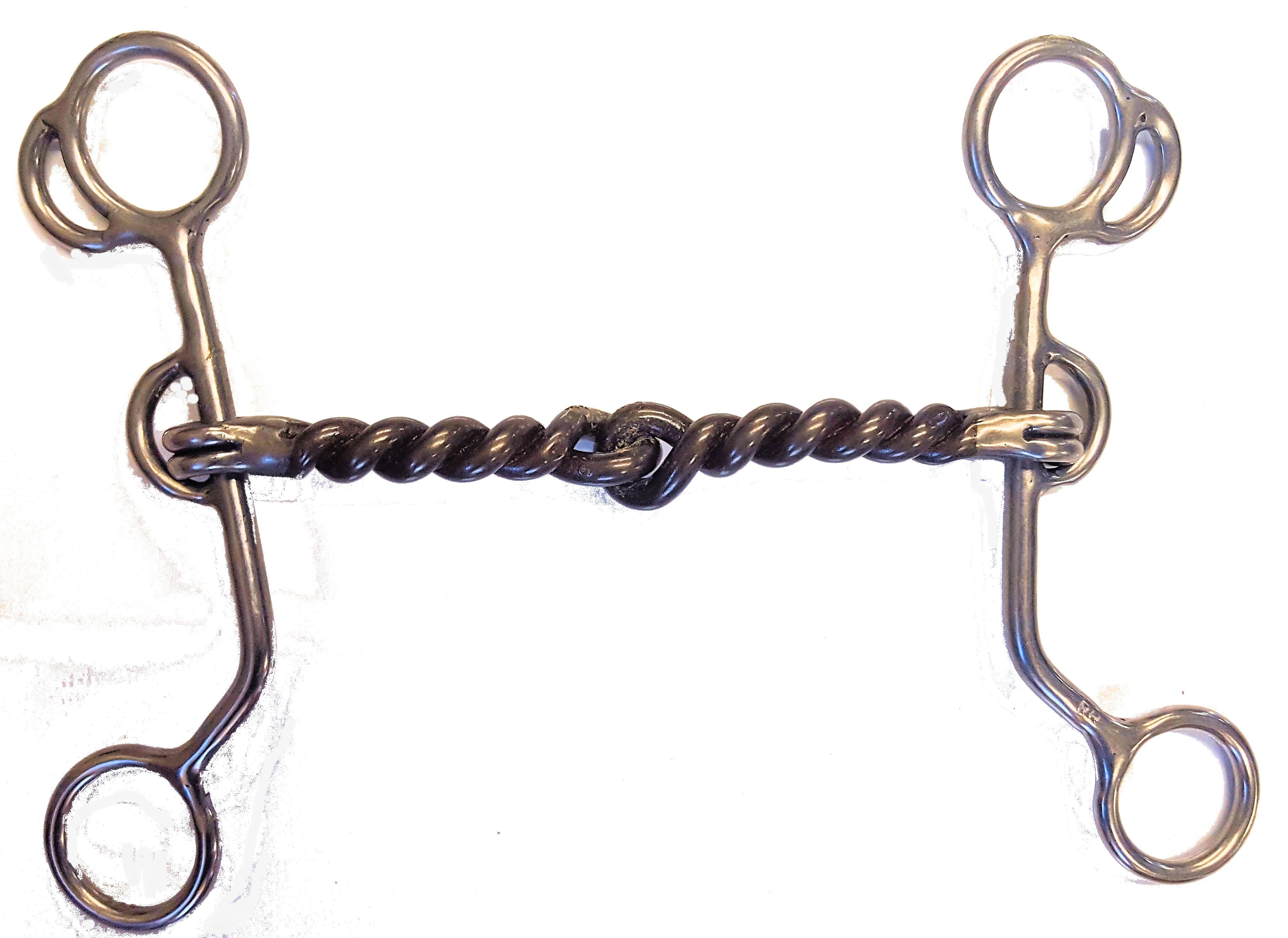1/2" Twisted Wire Snaffle, 6" Shank