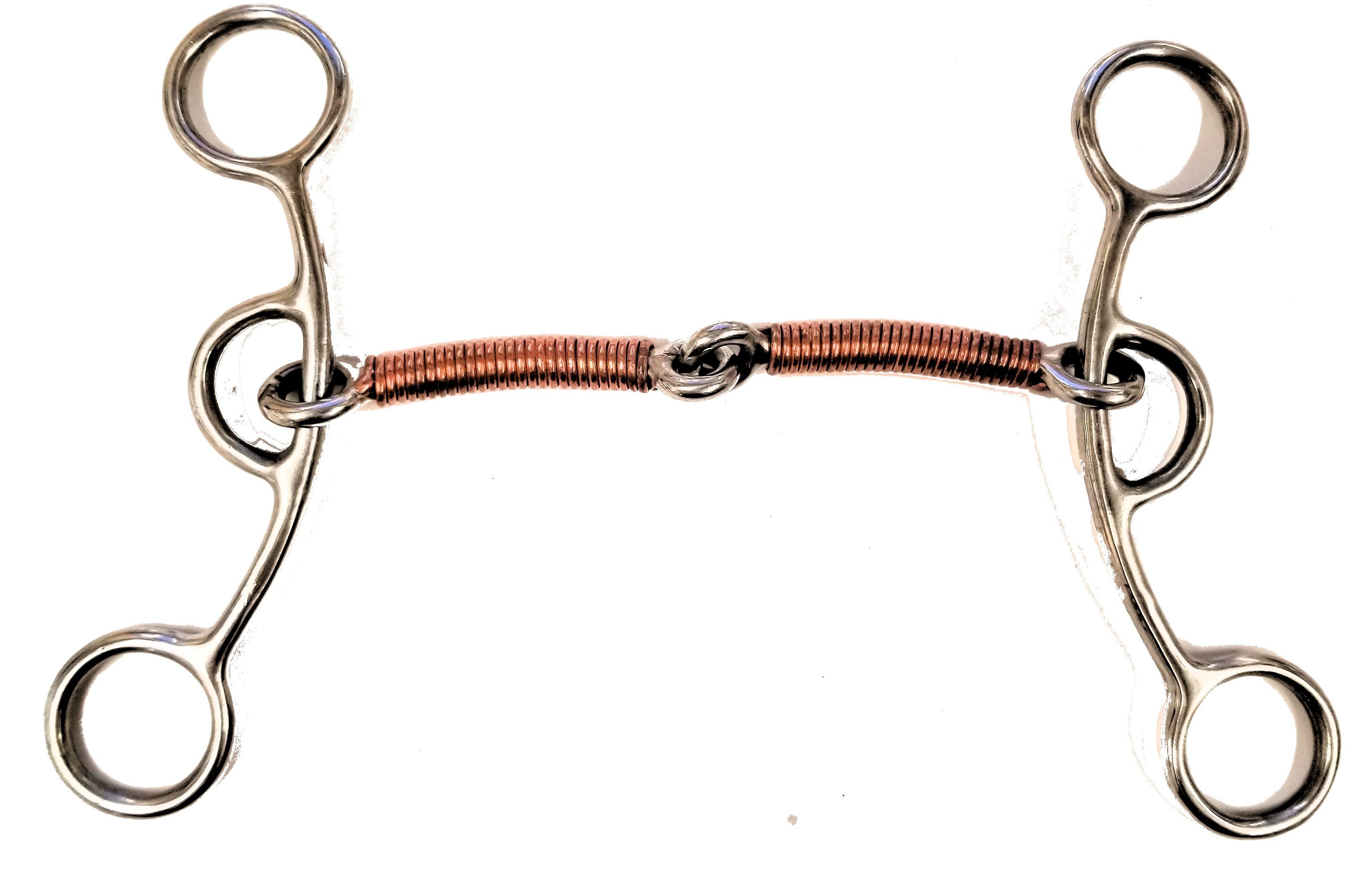 3/8" Copper Wrapped Snaffle  6" Shanks