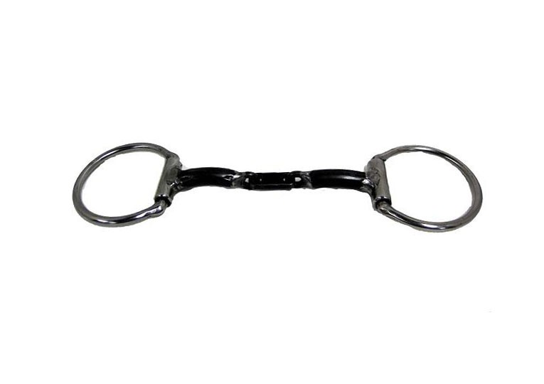 1/2" Smooth Snaffle w/Center Plate