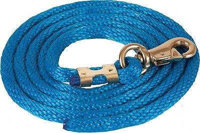 Colored Basic Poly Lead Rope w/Bull Snap