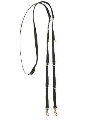 German Martingale Leather English Reins & Stainless Steel Hardware and Spring Snaps