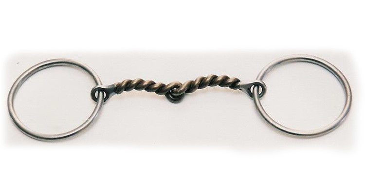 1/4"  Stainless Steel Twisted Wire Snaffle