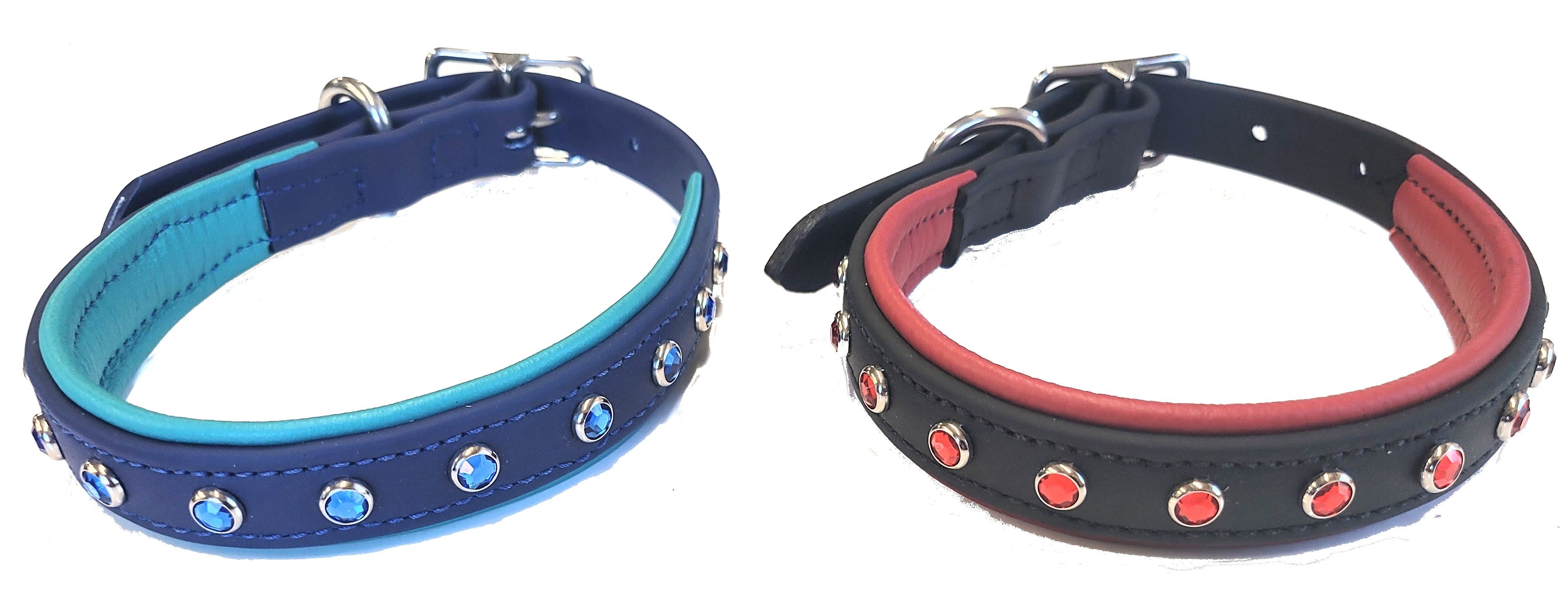  Bling Dog Collars with colored Crystals-Create your Own!