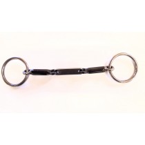 3/8" smooth snaffle with 2" Plate in the middle 2" rings