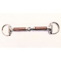7/16" Copper Wrapped Bar D-Ring  Snaffle Bradoon