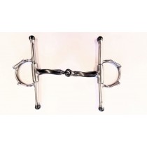 3/8" TWISTED BAR SNAFFLE WITH CLIPS