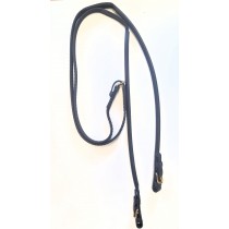 Super Grip English Reins with Rolled Leather at Bit End.
