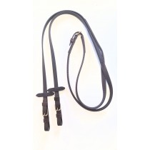 Super Grip English Reins with Martingale Stops.  Smooth at Bit end with buckles 3/4" Wide