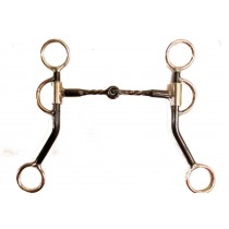 3/8" SMOOTH BAR TAPER TO TWISTED BAR SNAFFLE