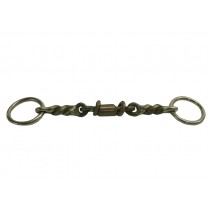 1/2" Twisted Wire with 3pc Copper roller Snaffle