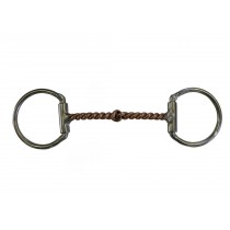 3/8" Brass Twisted Wire Snaffle