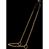All Gold Beaded Nose and Cheek Show Halter