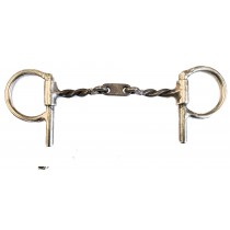 3/8"  Slow Twisted Wire Snaffle w/Center Plate  