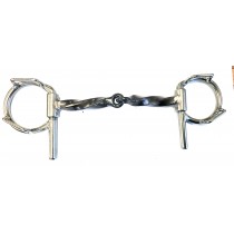 1/2" Twisted Bar Snaffle with concealed loops
