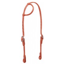 Leather Rolled Sliding One-Ear Headstall
