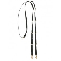 German Martingale Leather English Reins & Solid Brass Hardware and Spring Snaps.  